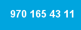 970 165 43 11 970 165 43 11